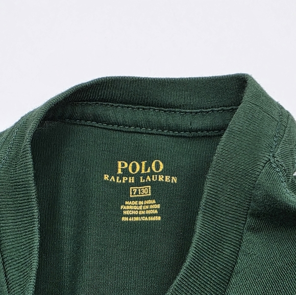Polo Ralph Lauren boys' green pony tee size 7 - Picture 3 of 4